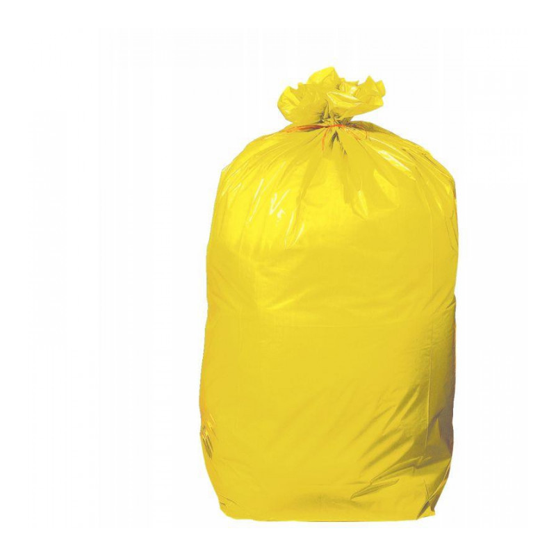 200 SAC POUBELLE JAUNE 110 LITRES TRI SÉLECTIF 35 MICRONS