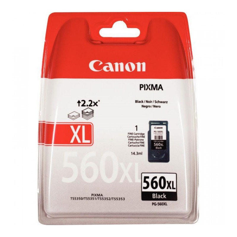 560XL PG-560XL NOIR CANON  14,3ML CART.J.ENC