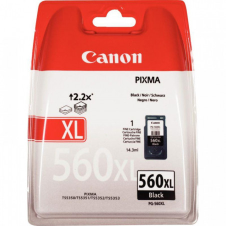 560XL PG-560XL NOIR CANON  14,3ML CART.J.ENC