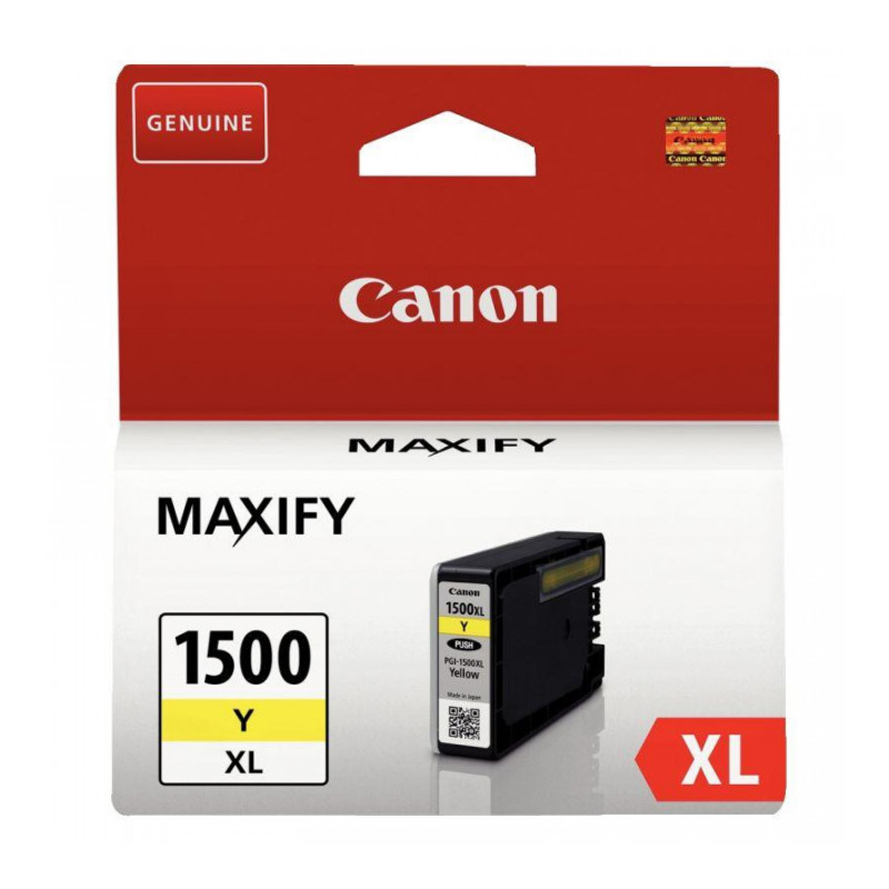 9195B001 /CART P/CANON 900 PAGES PGI-1500XL YELLOW