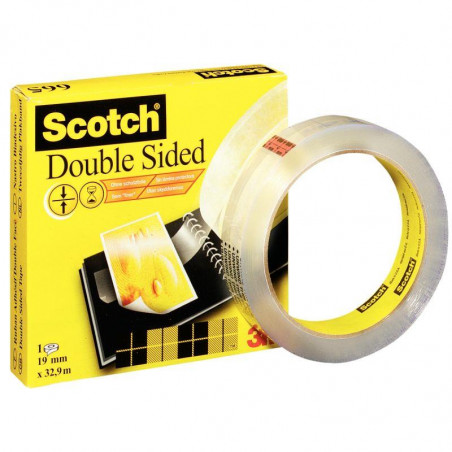 ADHÉSIF DOUBLE FACE 19 MMX33 M ROULEAU SCOTCH