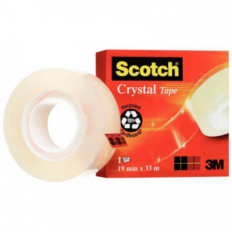 ADHESIF TRANSPARENT 19X33M CRISTAL  SCOTCH 600