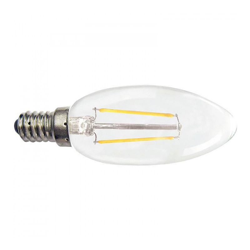 AMPOULE LED FLAMME LISSE E14 2W