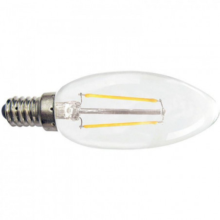 AMPOULE LED FLAMME LISSE E14 2W