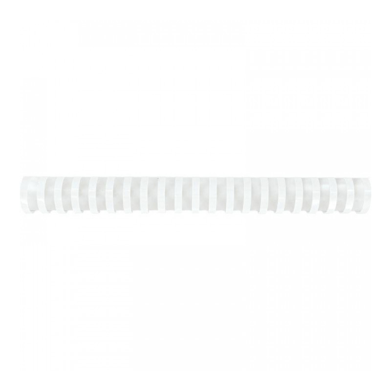 ANNEAUX RELIURE/PEIGNES À RELIER PLASTIQUE OVALES A4 DIAM. 28MM BLANC BTE DE 50