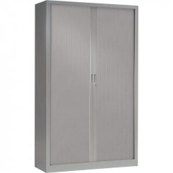 ARMOIRE À RIDEAUX HAUTE FAB FR 4 TABLETTES H198 L120 P43CM GENERIC+  CORPS ET RIDEAUX ALUMINIUM GAR 5ANS