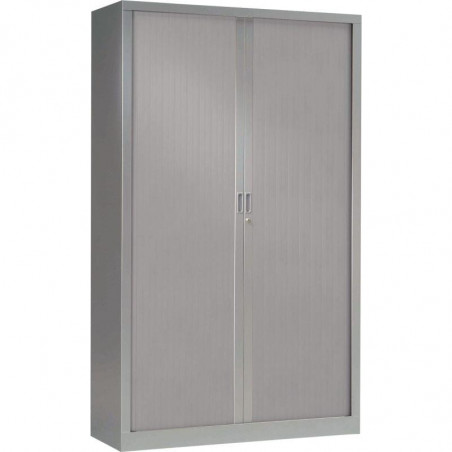 ARMOIRE À RIDEAUX HAUTE FAB FR 4 TABLETTES H198 L120 P43CM GENERIC+  CORPS ET RIDEAUX ALUMINIUM GAR 5ANS