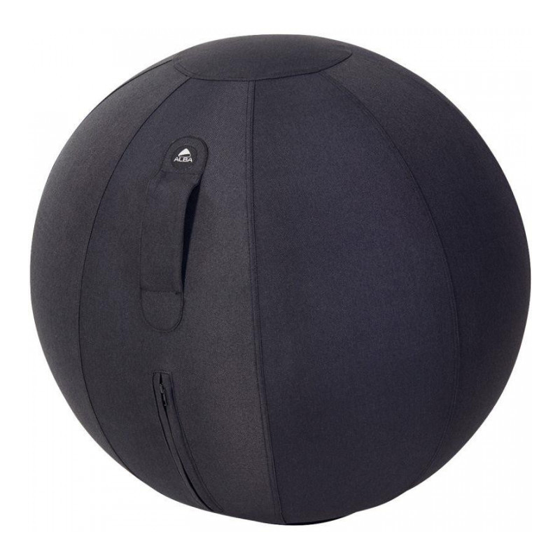 BALLON D'ASSISE ERGON.NOIR  améliore la posture renforce les muscles dos et ceinture abdominale ne roule  ne glisse pas poig.tra