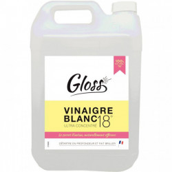 BIDON 5 LITRES DE VINAIGRE BLANC 18° GLOSS