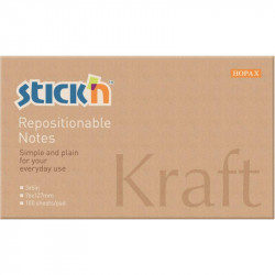 BLCS REPOSITIONNABLES 76X127MM KRAFT PQT12