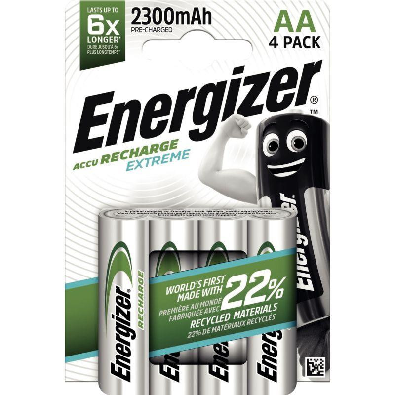 BLISTER 4 ACCU ENERGIZER AA 2300 MAH