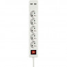 BLOC 5 PRISES + 2 USB 1.50M BLANC