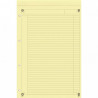 BLOC  A4+ 80G LIGNE JAUNE  PERF 4 TROUS  NOTEPAD  DÉTACHABLES 21X32 OXFORD SCRIBZEE PEFC FAB France