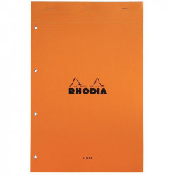 BLOC A4+ 80G LIGNE PERFOREE 24X32  RHODIA PEFC FAB France