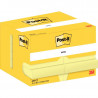 BLOC REPOSITIONNABLE 51X76 JAUNE *PQT12* 100F POST-IT NOTE PEFC 656