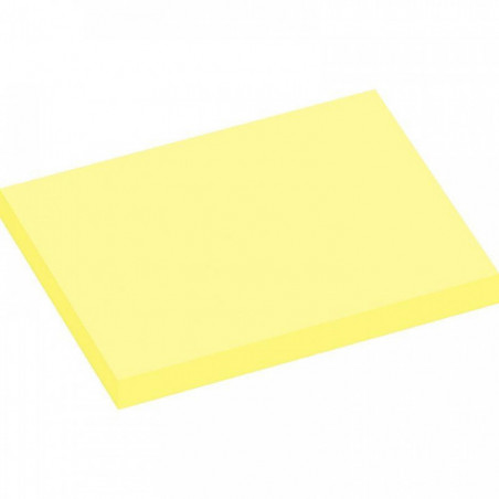 BLOC REPOSITIONNABLE 75X100 JAUNE  *PQT12* 100F ECO FSC LIKE