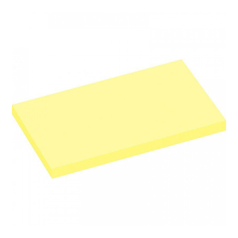 BLOC REPOSITIONNABLE 75X125 JAUNE  *PQT12*ECO JAUNE 5655-01