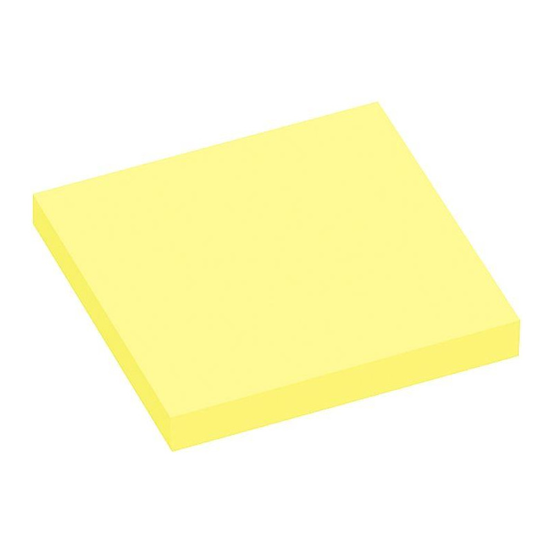 BLOC REPOSITIONNABLE 75x75 JAUNE *PQT12* ECO  FSC 5654-01  LIKE