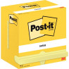 BLOC REPOSITIONNABLE 76X127 JAUNE *PQT12* 100F POST-IT NOTE  PEFC 655