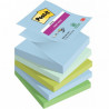 BLOC REPOSITIONNABLE 76X76 COULEUR ASS 90F PQT5 OASIS  Z-NOTE POST-IT SUPER STICKY  PEFC