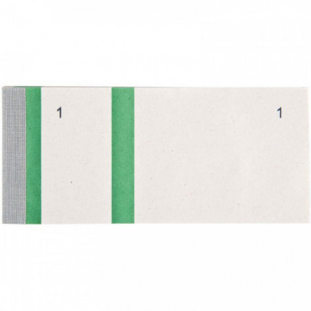 BLOCS VENDEURS 65x135MM BANDE VERTE LOT 10 ELVE 248