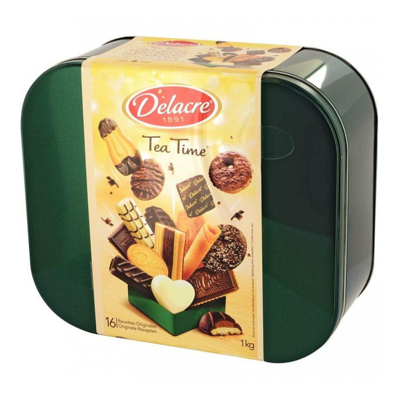 BOITE 1KG DE GATEAUX SUCRES TEA TIME DELACRE LU 8016911