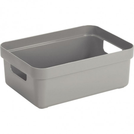 BOITE DE RANGEMENT 9L GRIS CLAIR