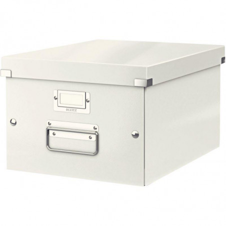 BOITE DE RANGEMENT EN CARTON CLICK&STORE WOW A4+ BLANC