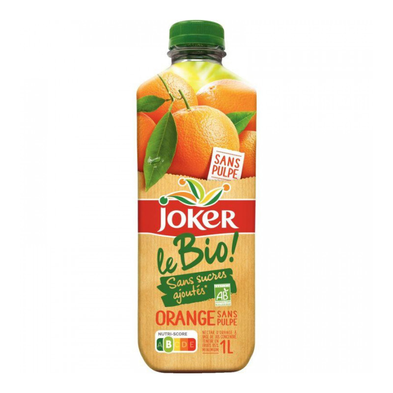 BOUTEILLE NECTAR D'ORANGE JOKER BIO 1L