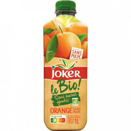 BOUTEILLE NECTAR D'ORANGE JOKER BIO 1L