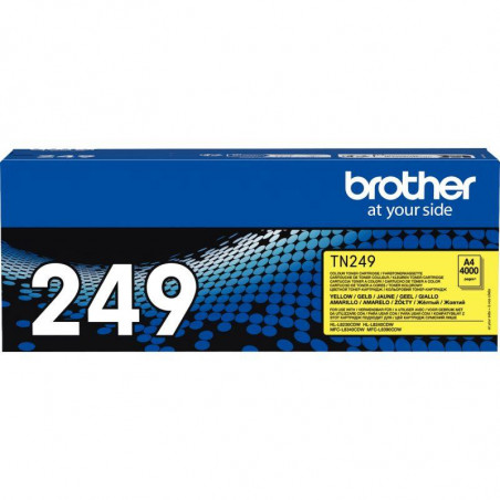 BROTHER TN249Y TONER LASER JAUNE TRÈS HAUTE CAPACITÉ AUTHENTIQUE