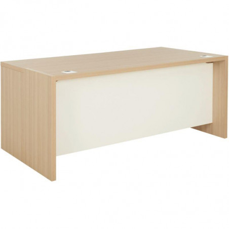 BUREAU SIMPLE BRABANT FAB FR  L200XH75XP90CM CHÊNE STRUCTURÉ PIET.BLANC GAR 5 ANS