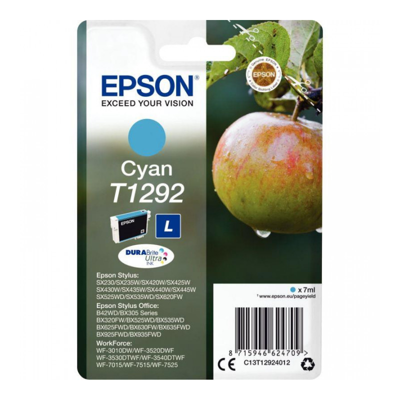 C13T129240 CART. EPSON J.E C13T129240-T1292 PR STYLUS SX420W BLEU (CAPACITE STAN