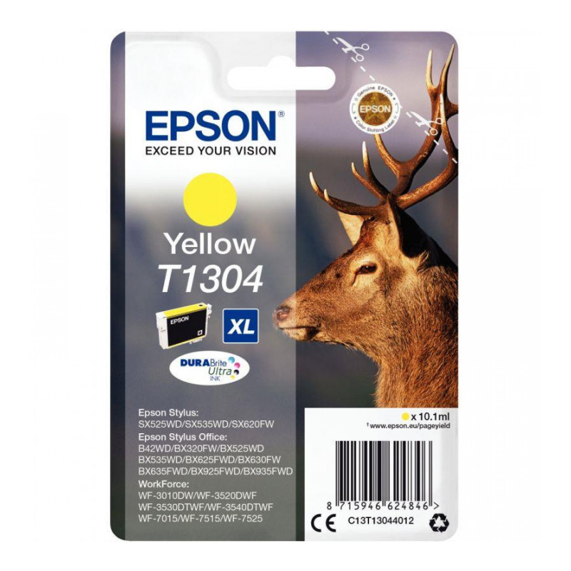 C13T130440 CART. EPSON J.E PR STYLUS BX320FW JAUNE C13T130440-T1304   580P EPSON