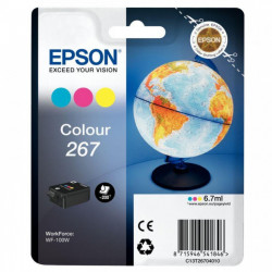 C13T26704010 /CARTOUCHE EPSON MONOBLOC COULEUR GLOBE 267 (WF-100W) 650PAGES