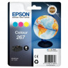 C13T26704010 /CARTOUCHE EPSON MONOBLOC COULEUR GLOBE 267 (WF-100W) 650PAGES