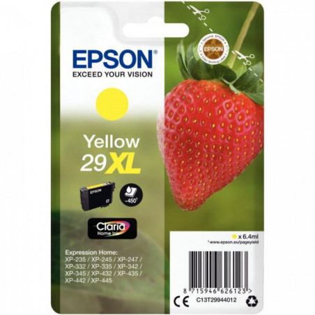 C13T29944010 /CART P/EPSON 29XL CLARIA HOME Jaune 450 PAGES EPSON