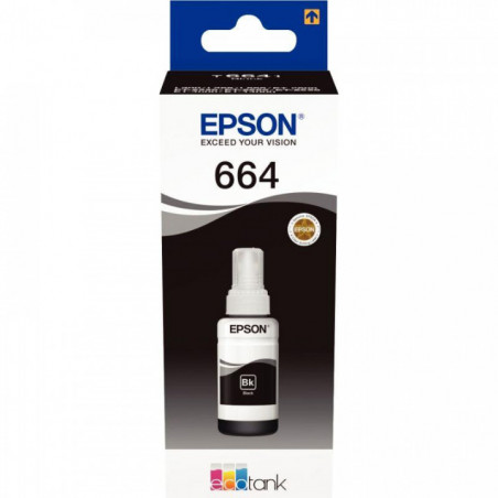 C13T664140 CART P/EPSON ECOTANK T6641 BOUTEILLE D'ENCRE NOIRE 70ML 6500 P EPSON