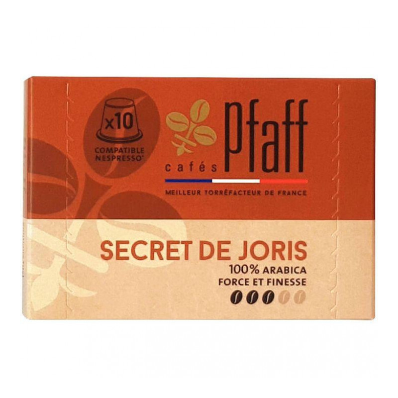 CAFE CAPSULES *BTE10*P/NESPRESSO SECRET DE JORIS