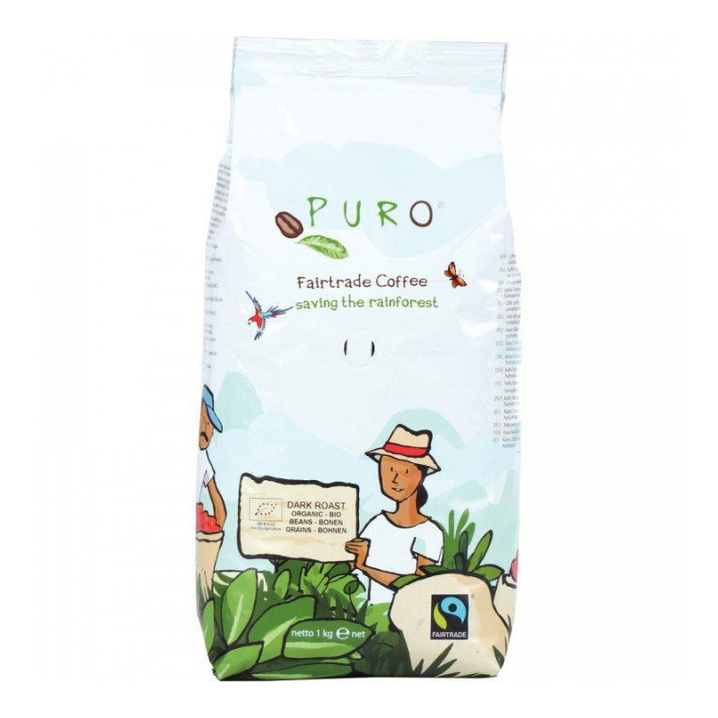 CAFÉ GRAIN BIO 1KG PURO FAIRTRADE