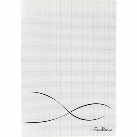 CAHIER PIQUE A4+ 96P SEYES COUV INCOLORE PP 24X32 EXCELLENCE PEFC