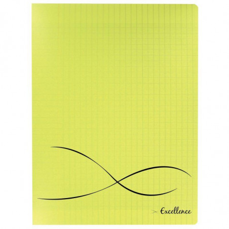 CAHIER PIQUE A4+ 96P SEYES COUV JAUNE PP 24X32 EXCELLENCE PEFC