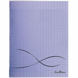 CAHIER PIQUE A4+ 96P SEYES COUV VIOLET PP 24X32  EXCELLENCE PEFC