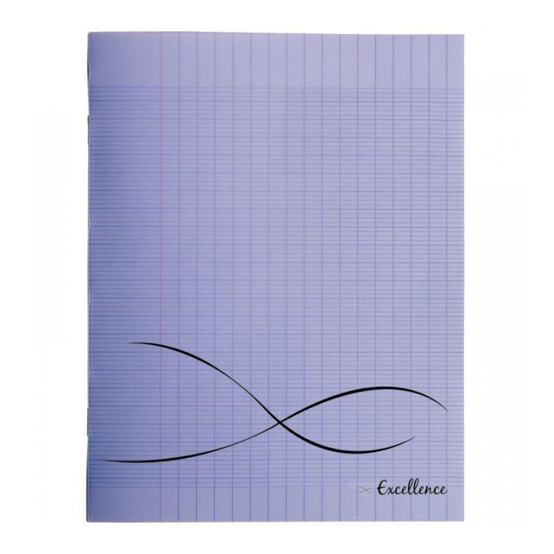 CAHIER PIQUE A4+ 96P SEYES COUV VIOLET PP 24X32  EXCELLENCE PEFC