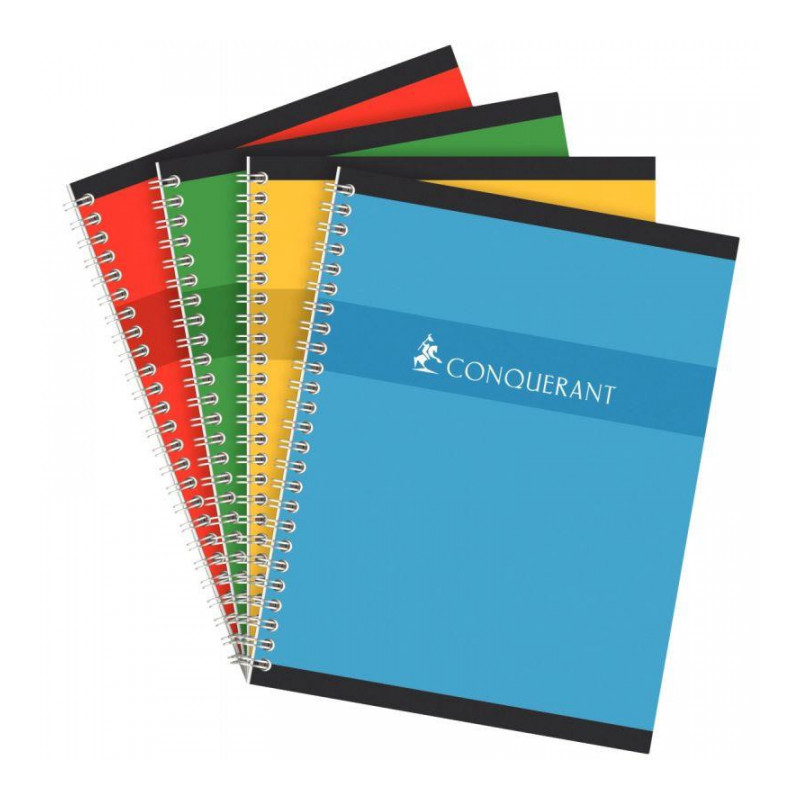 CAHIER SPIRALE  17x22 100P 5X5 70G  *FAB FRANCE* CONQUERANT ECOLABEL 10010507