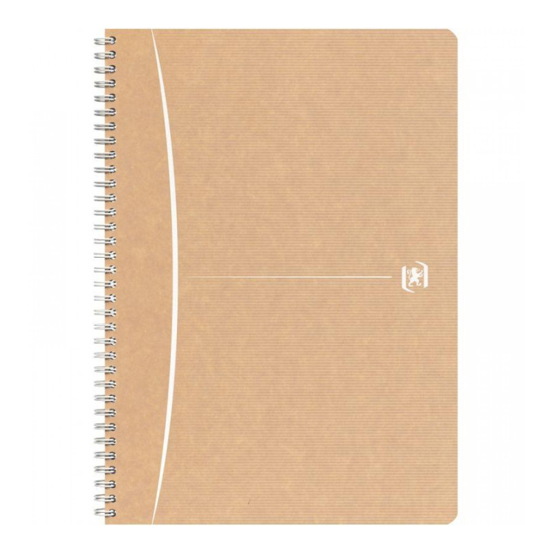 CAHIER SPIRALE A4 100P 5X5  90G OXFORD TOUAREG PEFC 100%RECYCLE FAB France