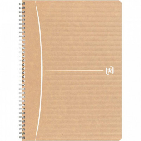 CAHIER SPIRALE A4 100P 5X5  90G OXFORD TOUAREG PEFC 100%RECYCLE FAB France