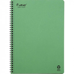 CAHIER SPIRALE A4 120P 90G  SEYES FOREVER FSC 100% RECYCLE FAB France