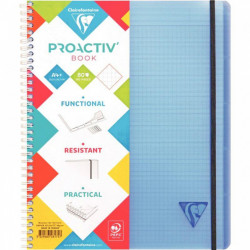 CAHIER SPIRALE A4+ 160P 5X5 90G TRIEUR 5POSIT. 160P  PROACTIV LINICOLOR PEFC FAB FRANCE