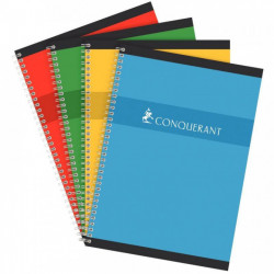 CAHIER SPIRALE A4 5X5 100P 70G 210x297 *FAB FRANCE*CONQUERANT ECOLABEL 10010118